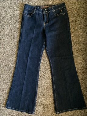 Grane Dark Blue Women's Flare Jeans